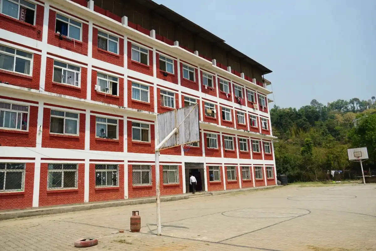 Campus view of Lumbini Medical College & Teaching Hospital in Palpa Sports Complex